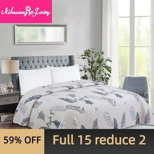 Bed Cover Blanket Four Seasons Universal Multifunctional Size Washed Cotton Bed Cover Quilted Sheet Mattress Cover Blanket