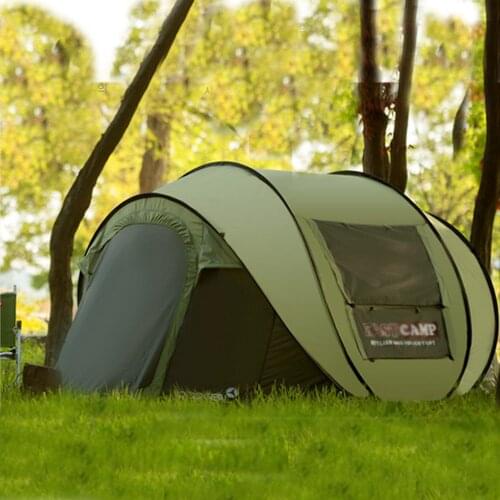 Fully Automatic Speed Open Ultralarge 4~5 Person With Mosquito Net Outdoor Camping Beach Tent Sun Shelter Carpas De Camping