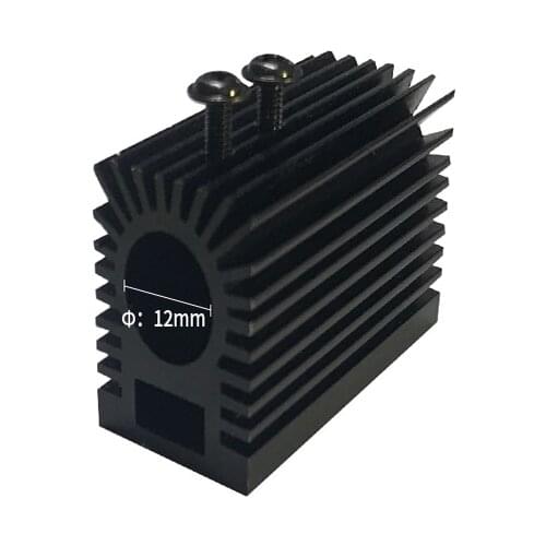 DIY New TYPE Professional Cooling Heatsink/ Heat Sink for 12mm Laser Diode laser Module 10000mw 150000mw laser heatsink