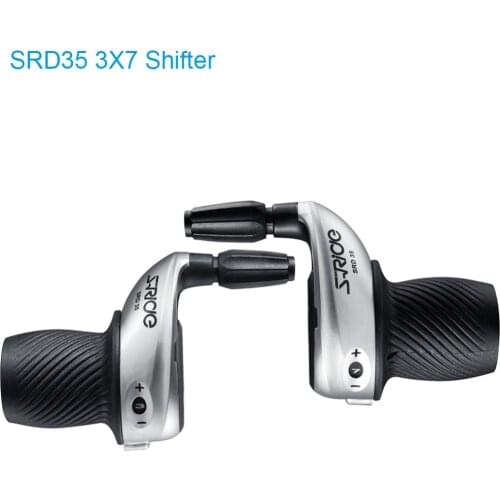 S-Ride MTB Bike 3x7 Speed Twist Shifter Left & Right Twist Grip Gear Shifters Fit for Shimano SL-RS25 Spring Shifting