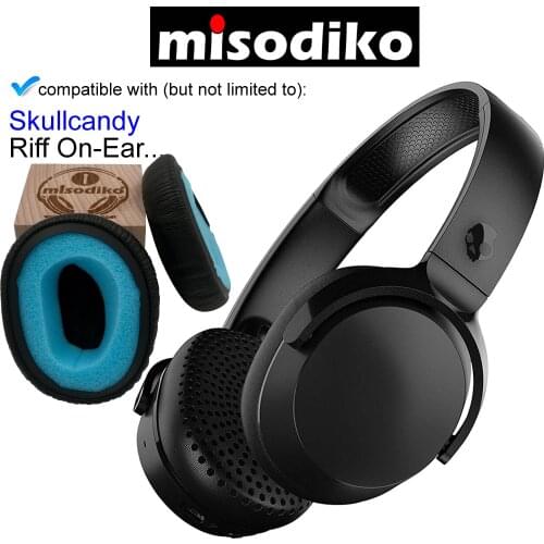 Misodiko Replacement Cushions Ear Pads for Skullcandy Riff On-Ear Headphones, Repair Parts Earmuff Earpads Cup Pillow Cover