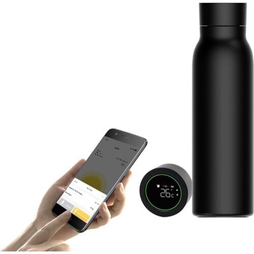 Smart Temperature Display Vacuum Flask Coffee Thermos Bottle 304 Stainless Steel Thermos For Tea 600ml TUYA Smart Life Bottle
