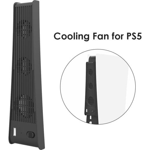 For PS5 USB Cooler with 3 Cooling Fans for PlayStation 5 PS5 Digital Edition Ultra HD Game Console Accessories Heat Sink