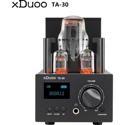 XDuoo TA-30 ES9038Q2M Bluetooth 5.0 High Performance Tube Rectification Headphone Amplifier DAC DSD512 PCM 32Bit/768kHz 3000mW