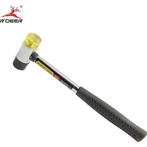 Installation Hammer 25mm Rubber Auction Hammer With Carbon Steel Handle Hand Tools