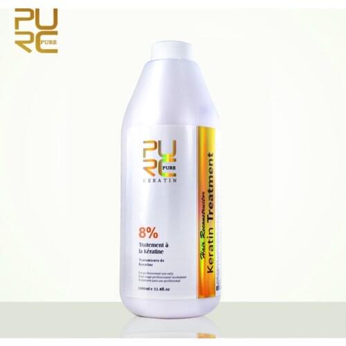 PURC Brazilian keratin hair treatment formalin 8% 1000ml hot sale pure keratin straightening for hair free shipping 2020