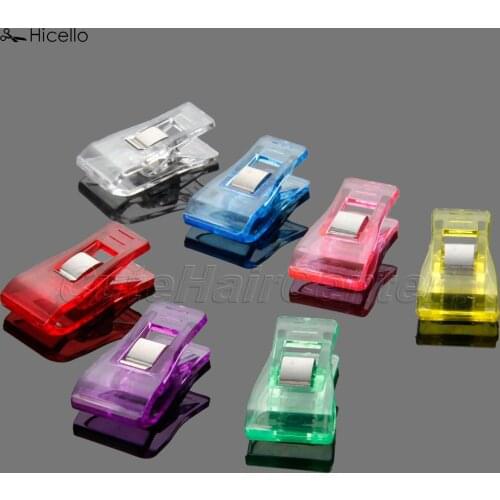 Hicello 10Pcs/bag Multicolor Sewing Clips Plastic Clover Wonder Clip /Quilt Tools/patchwork Clip Sewing DIY Accessory Artesanato