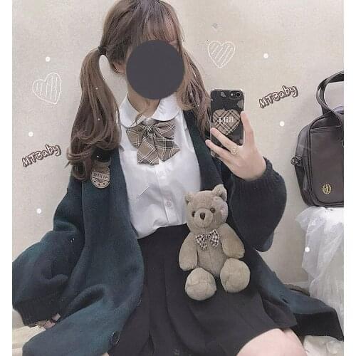 Womens Plaid Sweater Coat Comfortable Long Trench Long Sleeve Cardigan Outwear Preppy Style Autumn Winter 2 Colors