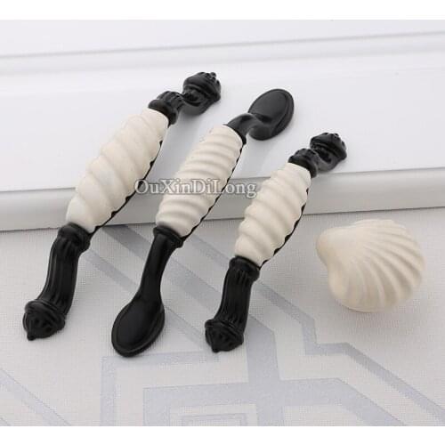 Top Designed 2PCS European Ceramic Kitchen Cabinet Door Handles Cupboard Wardrobe Drawer Wine Cabinet Pulls Handles and Knobs