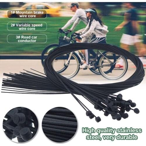 2Pcs Bicycle Shift Cables Mountain Road Bike Shift Inner Cable MTB Road Bicycle Front Rear Brake Derailleur Line Wire