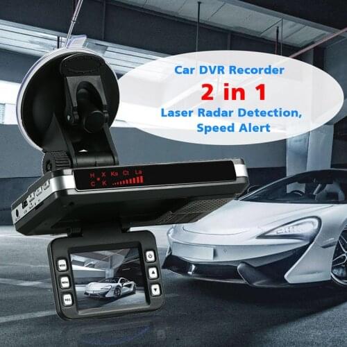 2 in 1 Car Driving Recorder Radar Detector Speed Alert DVR for Safe Driving TD326