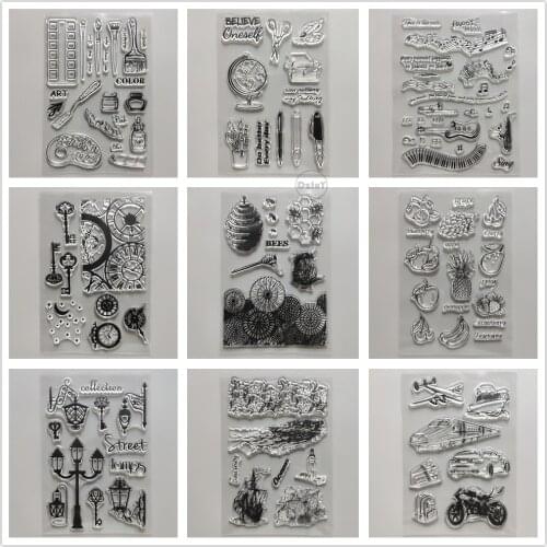 2021 Drawing Board Clear Stamps DIY Scrapbooking Craft Supplies Silicon Sailboat Seal Photo Album ink pad Ship Boat Stamping