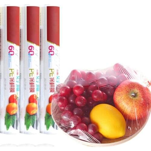 30CM Saran Wrap Disposable plastic wrap household kitchen food refrigerator refrigerated fruits and vegetables food cling film