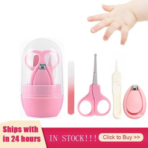 4 Pcs Childrens Nail Clipper Set Baby Boy Girl Items Hand Foot Nail Trimmer Cutter Kit Manicure Tools Baby Care Infantil