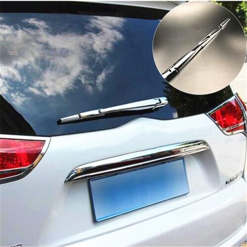 4pcs Rear Window Wiper Arm Blade Chrome Cover Trim Garnish Molding Fit For Mitsubishi Outlander Pajero Sport 2013-2019