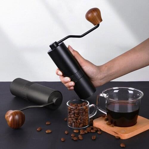 Aluminum Manual Coffee Grinder Stainless Steel Burr Grinder Conical Coffe Bean Miller Manual Coffee Milling Machine