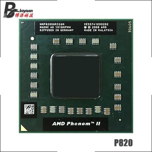 AMD Phenom II Triple-Core Mobile P820 1.8 GHz Three-Core Three-Thread CPU Processor HMP820SGR32GM Socket S1