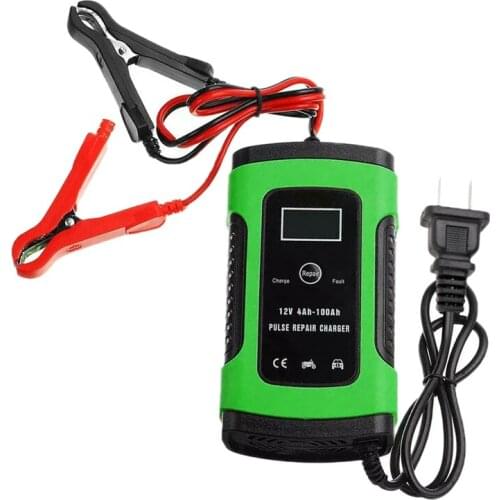 12V 6A Car Battery Charger Auto Jump Starter Power Bank Booster Maintainer F4H1 Power Full Automatic US Plug