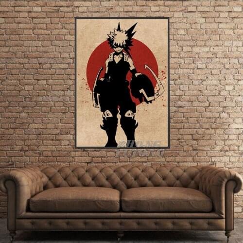 Bakugou my hero academia Anime Art Canvas Poster Prints Home Wall Decor Painting
