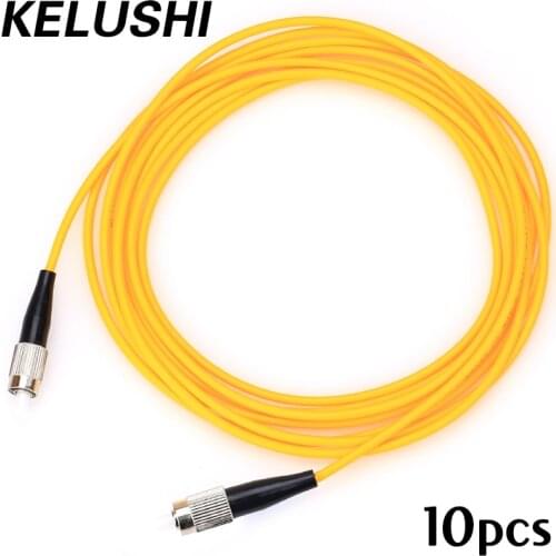 Free Shipping 10pcs/lot FC-FC Optical Fiber Jumper 3 meters 3.0mm FC/UPC-FC/UPC Optional Singlemode SM Simplex Cable Wholesale