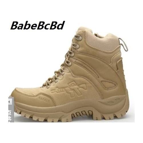 Desert boots four seasons sandy-colored delta high boots foreign trade large size desert army fan tactical boots