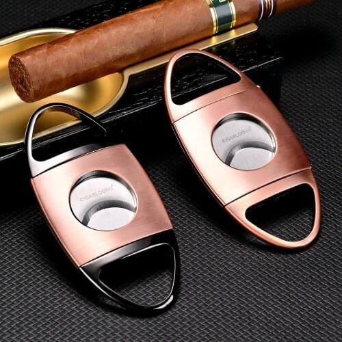 CIAGARLOONG Hot Sale Cigar Cutter Stainless Steel Knife Sharp Blade Cigar Scissors Portable Cigar Accessories CLE-21A1