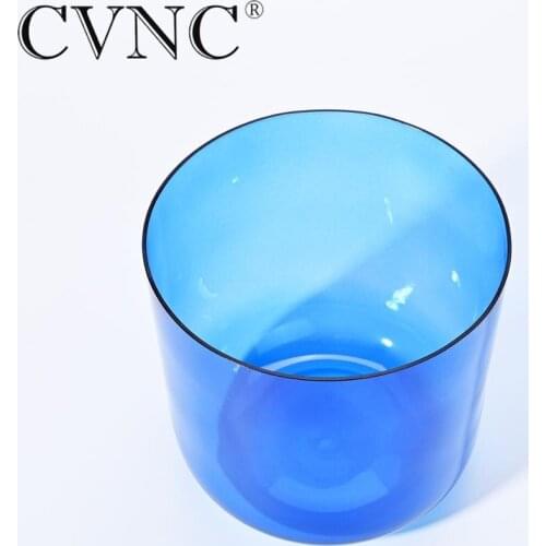 CVNC Note A Third eye Crystal Singing Bowl Chakra Clear Indigo 7"