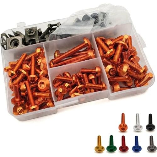 For Honda cbr 1100xx VTX1300 vtx 1300 VF750 VFR750 VFR800 Universal Motorcycle Fairing Bolts Nuts Kit Body Fastener Clips Screw