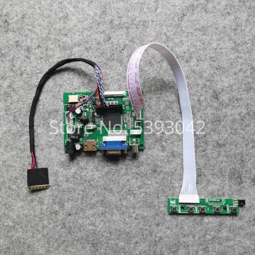 For LTN140AT16/LTN140AT20 40Pin LVDS 2AV+VGA notebook PC panel 14" 1366*768 WLED LCD screen controller board DIY kit