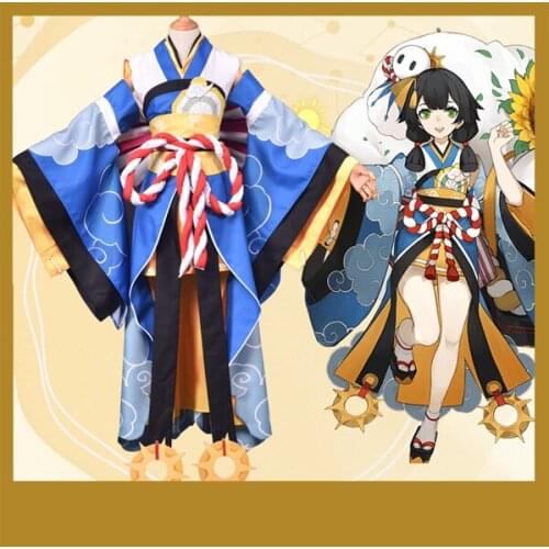 Hot Game Onmyoji SR No Awakened Cosplay Costume Girls Kimono Uniform Free Shipping