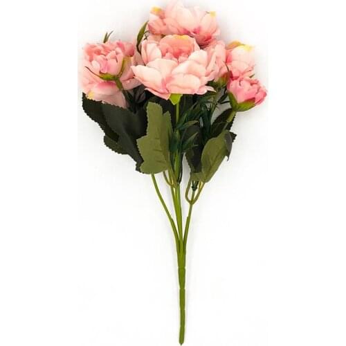 5 Heads Home Decoration Plant Accessories Artificial Flowers Wedding Handheld Office Decoration