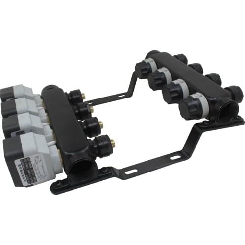 Steel underfloor heating manifolds Radiant heating Manifold Adjustable flow rate with thermostat stainless
