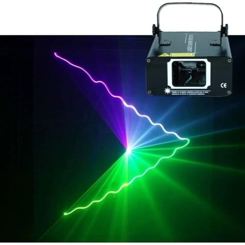 Family party laser projector scanning line laser Dmx Rgb stage effect lighting display disco Xmas Party 1 hole laser