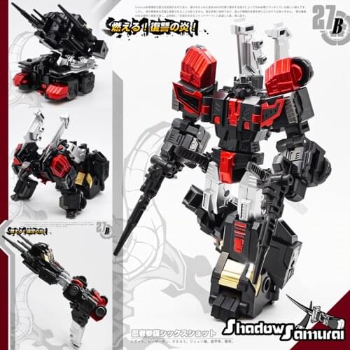 NEW MFT Transformation DX9 SIXSHOT MFT27B MF-27B Bkack MF-27BG With Bonus KO Robot G1 Leader Action Figure