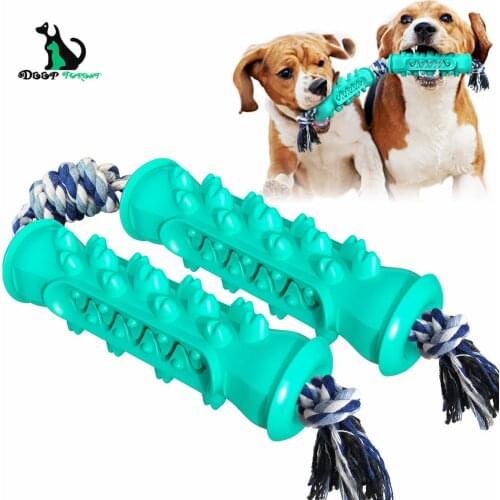 New Dog Toys Grinding Stick Bite-resistant Toothbrush Dog Training Interactive Toys Thermoplastic Rubber Toys Chew Toys DT-015