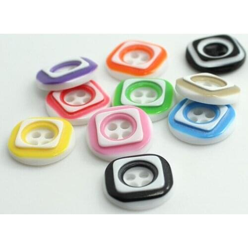 100 pieces round color buttons 12 mm plastic 4 holes buttons sewing button for shirt cartoon kids dress