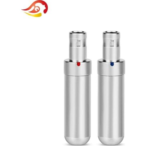 QYFANG Male Headphone Pin Wire Connector DIY Audio Jack Gold Plated Plug Metal Adapter For HD800 HD800s HD820 D1000 HiFi Headset