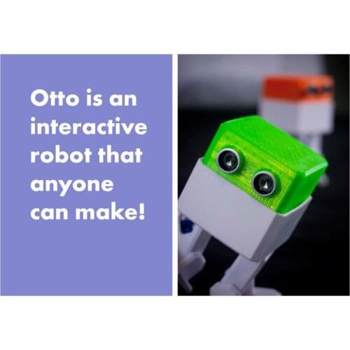 Otto Robot For Arduino Nano Robotics Open Source DIY Maker Kit Obstacle Avoidance 3D Printer Graphical Programming Bluetooth