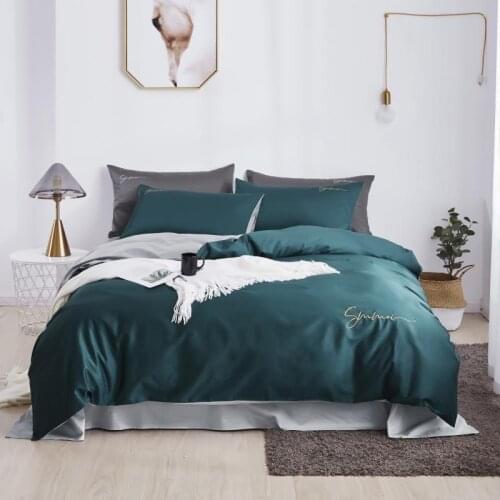 50Luxury Brand Bedding Sets Satin Silk Bed Linen Set Single Double Bedcover Bedspread on Bed Sheet with Elastic Band