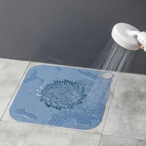 Floor Drain Cover Silicone Anti Clogging Filter Screen Household Floor Drain Pad Kitchen Bathroom Sewer Hair Stopper Strainer