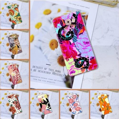 Silicone Phone Case For Samsung Galaxy C9 C7 C5 Pro Art Flower Pretty Aesthetic Soft Back Cover For Samsung Galaxy C5 C7 C8