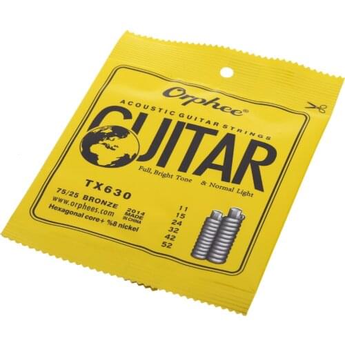 Orphee Acoustic Guitar String TX630(.011-.052)75/25 Phosphor Bronze Electric Guitar accessories guitar string guitar accessories