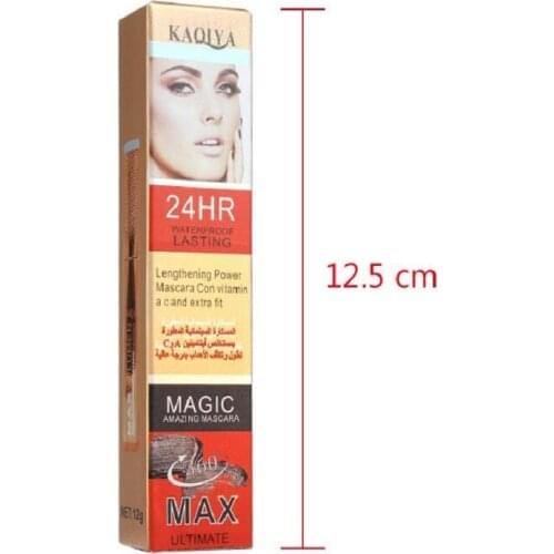 KAQIYA 3D Mascara Cool black Waterproof lasting Lengthening Thick Eye lash makeup mascara High quality