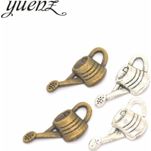 YuenZ 20pcs Antique silver color alloy Watering can Charms Pendants Necklace Beads for DIY Big Hole Beads Bracelets Charms J111