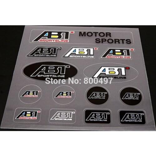 10 x New Style Car Styling Window Rearview Mirror Door Handle Car Body Stickers Decoration Decal Set for ABT Sportsline