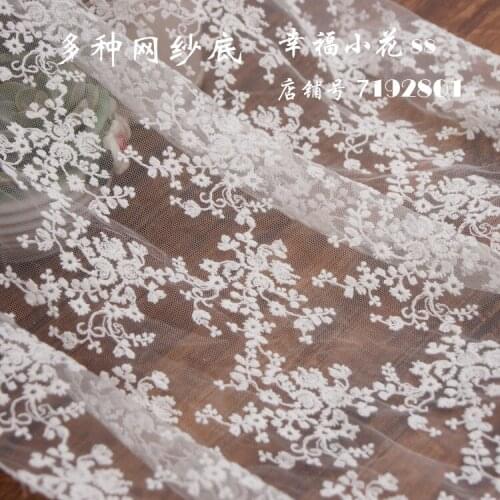 130cm*100cm white Wedding bridal Dress Applique DIY Bridal Headdress scarf veil Embroidered Lace Fabric Patch free shipping