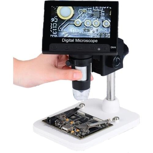 1X-1000X 4.3 inch 720P VGA Digital video stereo microscope Camera for SMT Phone /jewelry /industrial repair