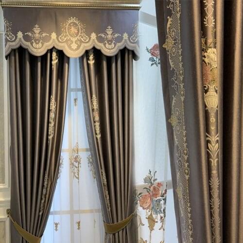 American Light Luxury Atmosphere High-precision Blackout Modern Minimalist Curtains Curtains for Living Dining Room Bedroom