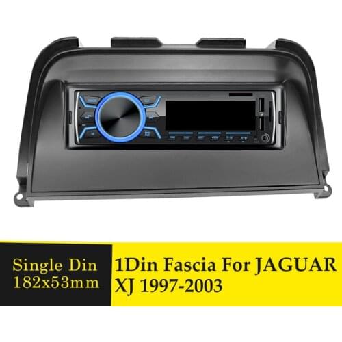 One Din Car Radio Facia for Jaguar XJ 1997-2003 Stereo Audio DVD CD Player Panel Dash Trim Fascia Face Plate Frame Console Bezel