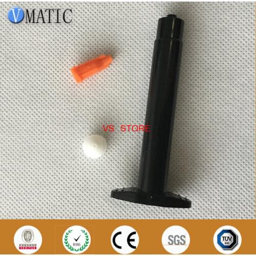 Free Shipping Black Anti Uv 55cc/ml Dispensing Syringe Sets With Barrel, Piston, End Cover, Tip Stopper 280 Sets/Lot